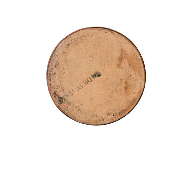 Ceramic Bitossi Orange Mid-Century Modern Sgraffito Geometric Relief Ceramic Jug For Sale - Image 7 of 10
