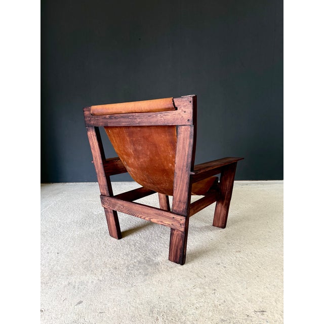 Mid-Century Handcrafted Beach Sling Lounge Chair, Netherlands, 1960s For Sale - Image 6 of 18