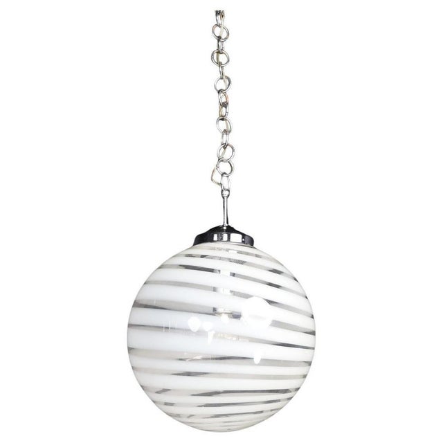 Mid-Century Modern German Art Glass Pendant Light, 1960s For Sale - Image 9 of 9