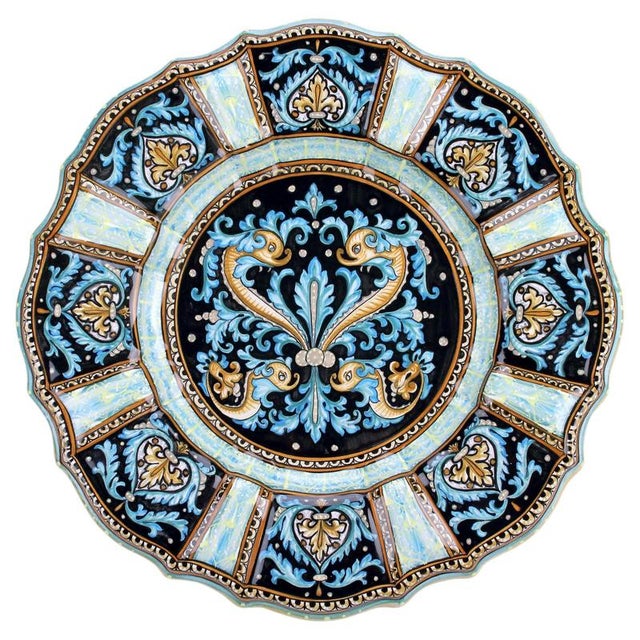 Blue Dolphins Plate by deBlona For Sale - Image 9 of 9