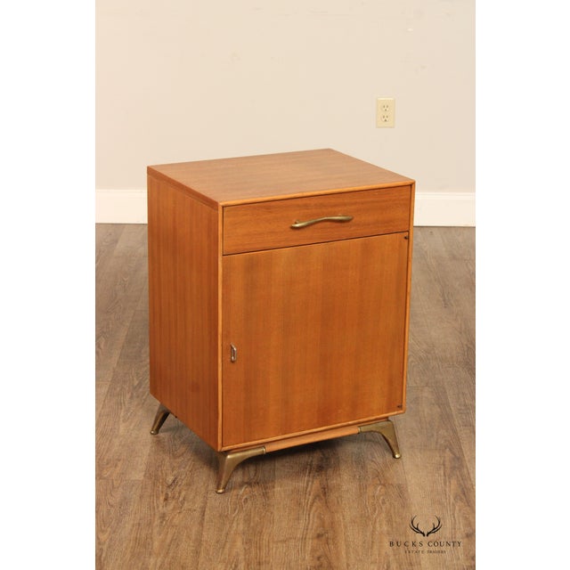 Rway Mid Century Modern Pair of Walnut Nightstand Chairish