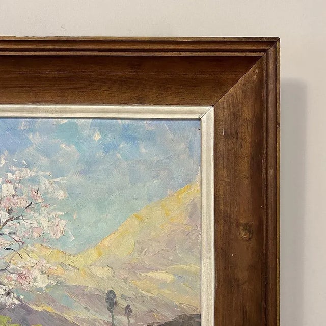 Antique Framed Oil Painting on Canvas by Dieudonne Jacobs (1887-1967) For Sale In Dallas - Image 6 of 13