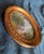 French Vintage French Miniature Oil Painting, Signed Bucolic Landscape in Original Oval Gilt Frame For Sale - Image 3 of 10