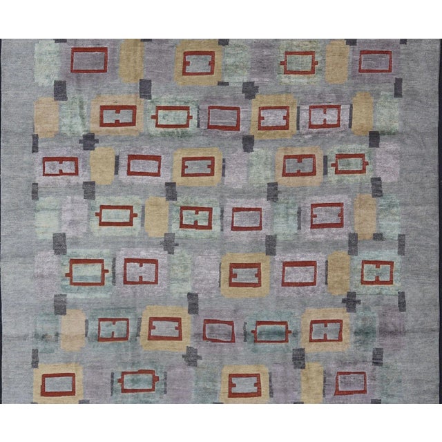 2010s Scandinavian Piled Wool Rug by Keivan Woven Arts, 10'2" X 13'11" For Sale - Image 5 of 10