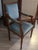 Blue Office Canvas Armchair For Sale - Image 5 of 9