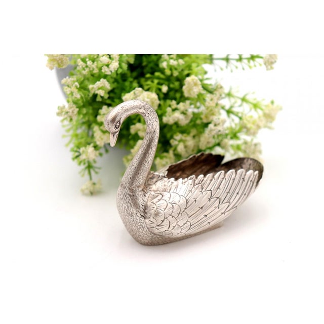 Swan-Shaped Silver Ring For Sale - Image 3 of 6