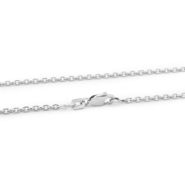 Blue 14k White Gold Blue Topaz Diamond Pendant Necklace For Sale - Image 8 of 8