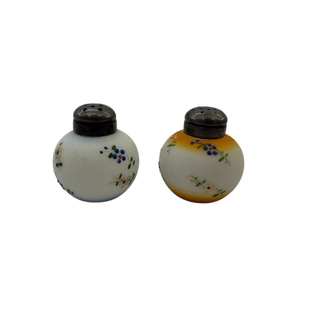 Early 20th Century Mt. Washington Salt and Pepper Shaker Set For Sale - Image 4 of 6