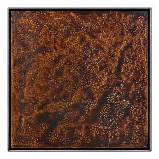 Mats Wieslander, Whispers of the Forest No 1, 2025, Acrylic and Ink on Oxidized Sheet Metal For Sale