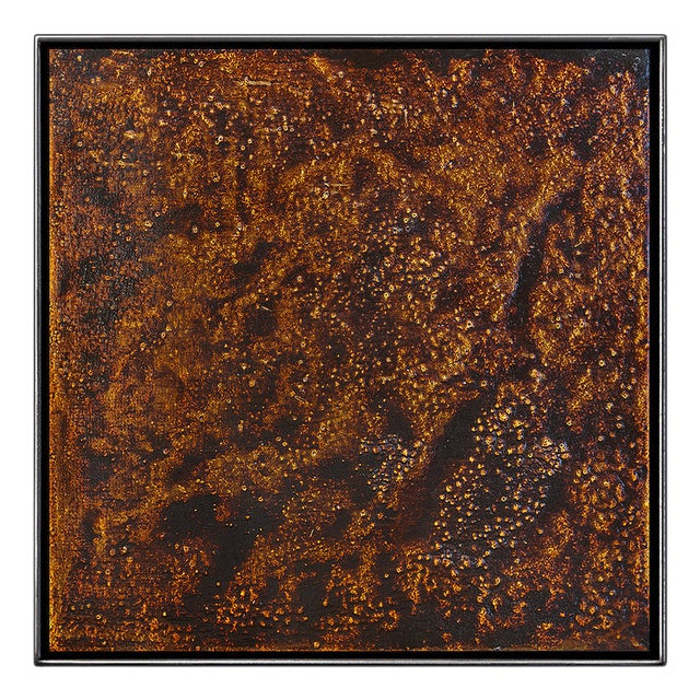 Mats Wieslander, Whispers of the Forest No 1, 2025, Acrylic and Ink on Oxidized Sheet Metal For Sale