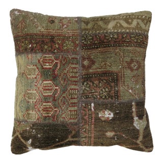 Malayer Patchwork Rug Pillow rug no. 9578g For Sale