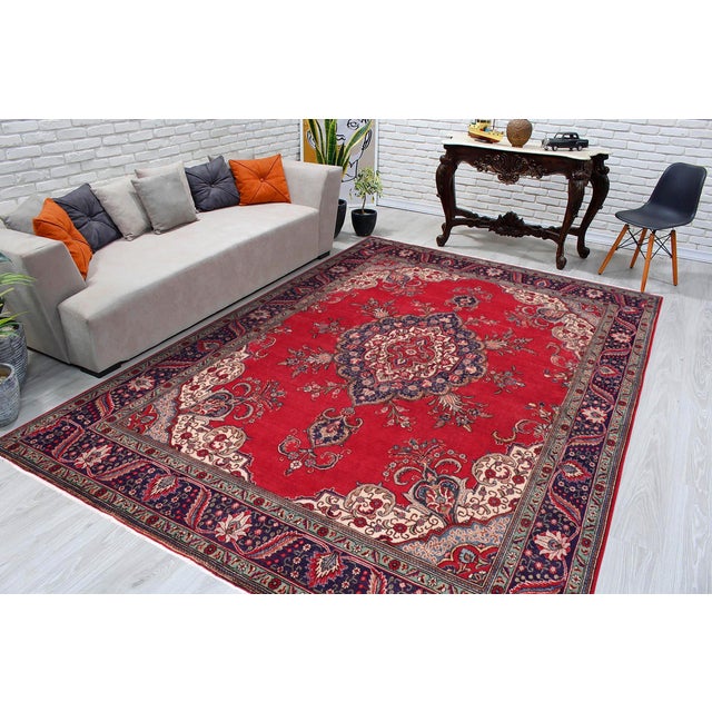 Elevate your home with the timeless beauty of a handmade Persian rug, renowned for its exceptional craftsmanship, rich...