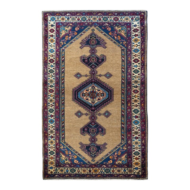 Antique Bidjar Rug 4'6'' X 7'3'' For Sale