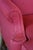 Vintage Queen Anne Style Mahogany Wingback Club Library Accent Arm Chair Red For Sale - Image 12 of 18