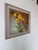 Beautiful vintage floral still life oil painting by Elvira, signed and dated 1991. This charming composition features a...