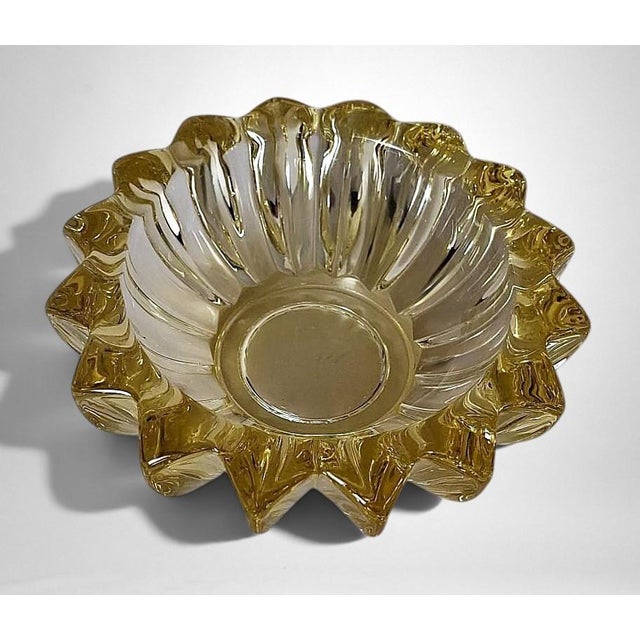 Glass Mid 20th Century Art Deco French Molded Glass Bowl Attributed to Pierre d'Avesn For Sale - Image 7 of 18