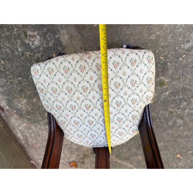 Early 20th Century Victorian Gondola Style Side Chair For Sale - Image 14 of 18
