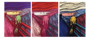 Andy Warhol, The Scream Portfolio, Screenprints, Set of 3
