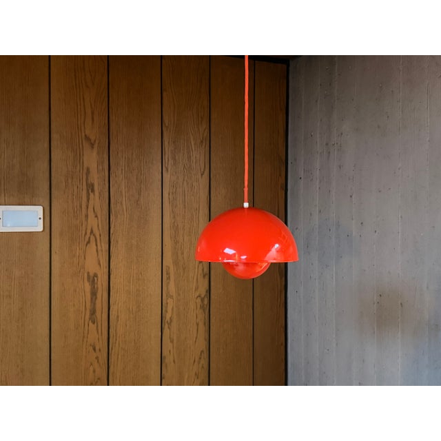 Louis Poulsen Flower Pot Pendant Lamp by Verner Panton for Louis Poulsen, Denmark, 1960s For Sale - Image 4 of 9