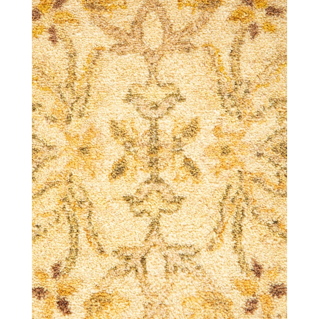 Traditional Mogul, One-of-a-Kind Hand-Knotted Runner Rug - Ivory, 3' 0" x 8' 4" For Sale - Image 3 of 8