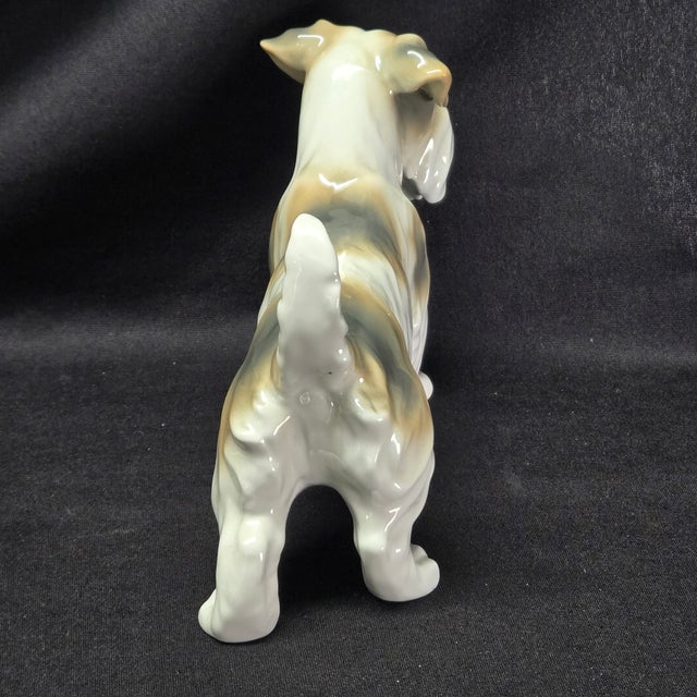 1900 - 1909 Antique Unterweissbach Porcelain Sealyham Terrier Figurine For Sale - Image 5 of 11