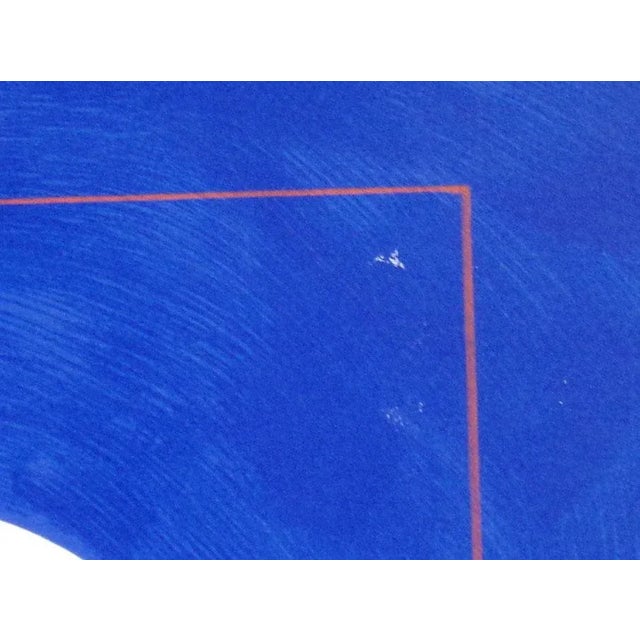 Abstract Jack Youngerman "Mandala (Blue)" Signed & Numbered Silkscreen Pochoir & Intaglio For Sale - Image 3 of 7