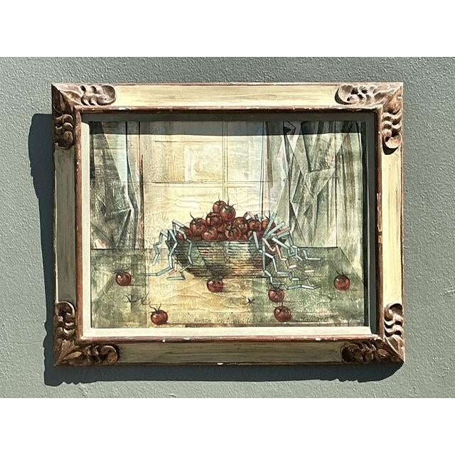 Vintage Original 1969 Still Life Oil on Canvas For Sale - Image 12 of 14
