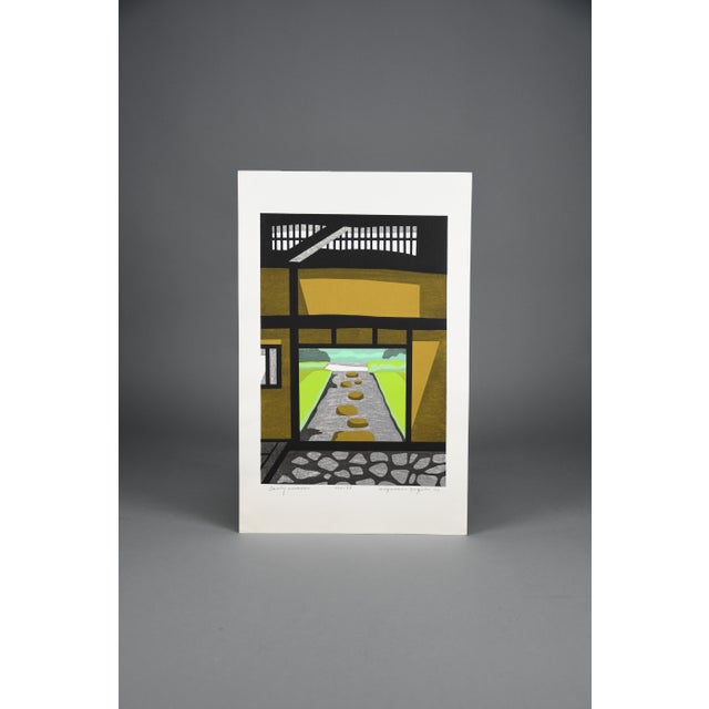 Kiyoshi Nagai, Early Summer, 1971, Woodblock Print For Sale - Image 10 of 12