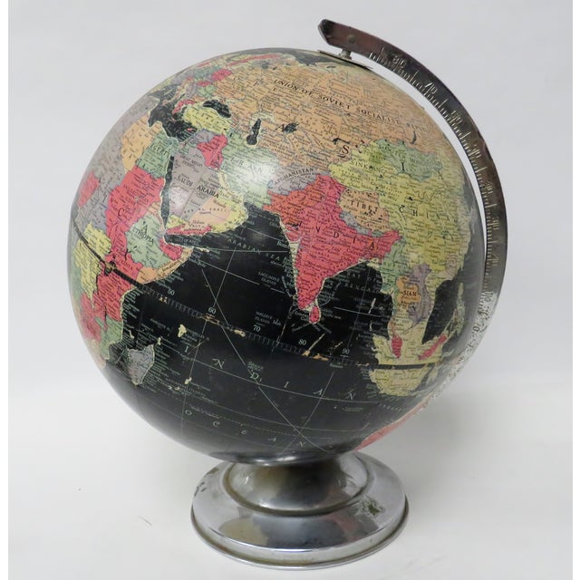 Vintage Art Deco Replogle Black Globe Chairish