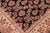 Renaissance Floral 1990's Pak-Persian Black/Ivory Wool Rug - 6'0'' X 8'11'' For Sale - Image 3 of 9