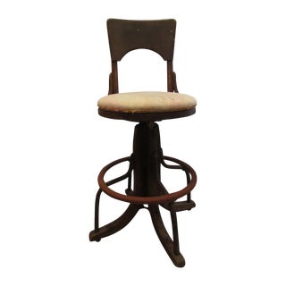 Antique 1929 Drafting Stool For Sale