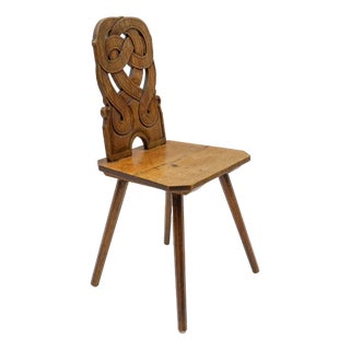 Alsatian Chair with Interlacing Pattern, France, 1930s For Sale