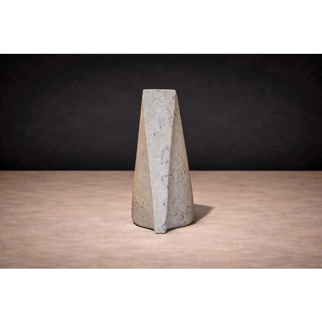 Stone Santísima Flower Vase/Candle Holder, Marble, Ensamble Artesano, 2024 For Sale - Image 7 of 8