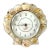 McM-Coastal-Lucite Wall Clock – Shaped Like a Seashell-Embedded Throughout With Tiny Seashells For Sale
