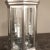 Mid-Century Brushed Steel Lantern Chandeliers - a Pair For Sale - Image 9 of 12