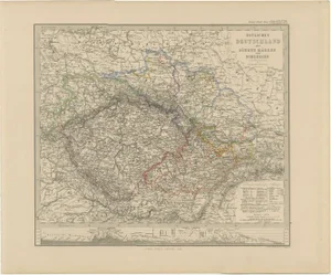 Antique Map of Eastern Germany, 1858
