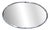 Art Deco Chrome Oval Mirror, 1960s For Sale
