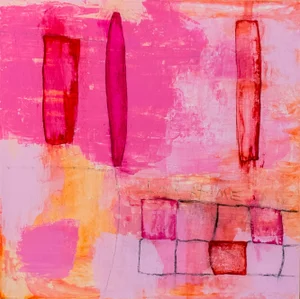 "Look at Me #5" Contemporary Original Modern Abstract Acrylic Painting