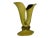 Mid-Century Modern 1950s Hull Pottery Woodland Double Bud Vase Green With Pink Floral For Sale - Image 3 of 7