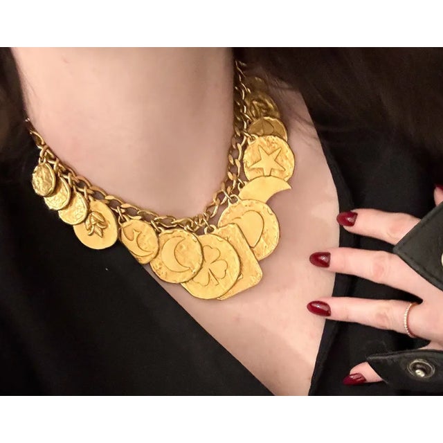 Vintage Necklace by Yves Saint Laurent, 1980s, in Very Good conditions. Designed 1980 to 1989 I have official proof of...