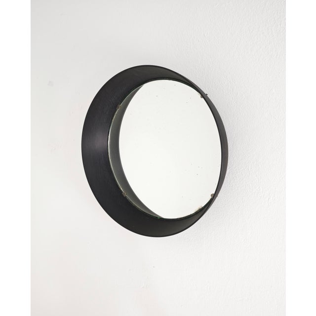 Mid-Century Ebanil Wall Mirror by Gino Colombini for Kartell, Milan, Italy, 1960s For Sale - Image 13 of 15