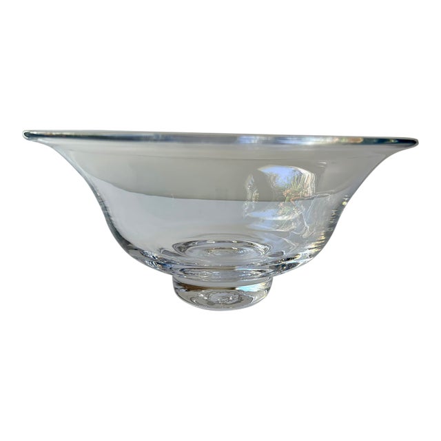 Simon Pearce Shelburne Footed Bowl For Sale