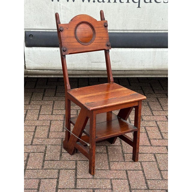 Metamorphic Mahogany Chair, 1890 For Sale - Image 14 of 18