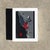 Abstract Vintage Boho Miniature Painting in Wood Frame For Sale - Image 3 of 6