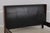1990s Baker Leather Mahogany Mid Century Modern King Size Bed For Sale - Image 5 of 16