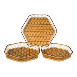 Japanese Nesting Baskets - Set of 3 For Sale