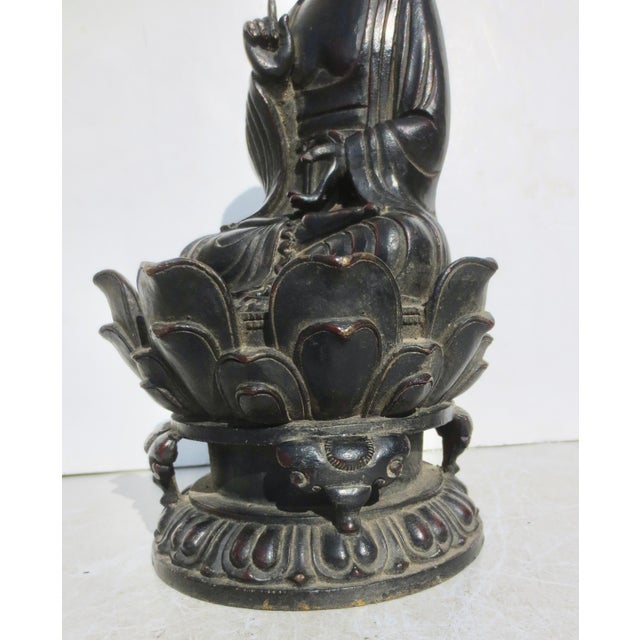 1990s Liao Dynasty Style Seated Buddha For Sale - Image 5 of 12