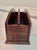 Campaign Vintage Hand-Carved Wood Double Letter Holder For Sale - Image 3 of 9