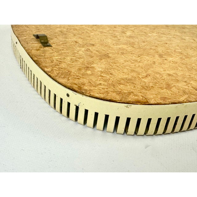 Metal Mid-Century German Wall Mirror with Cut Metal Edge, 1950s For Sale - Image 7 of 10