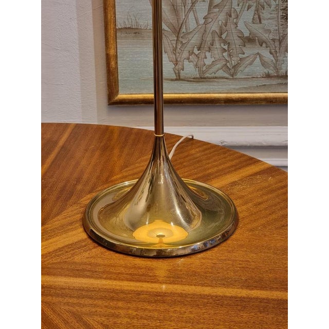 Metal Vintage Table Lamp in Brass from Bergboms, 1960s For Sale - Image 7 of 9